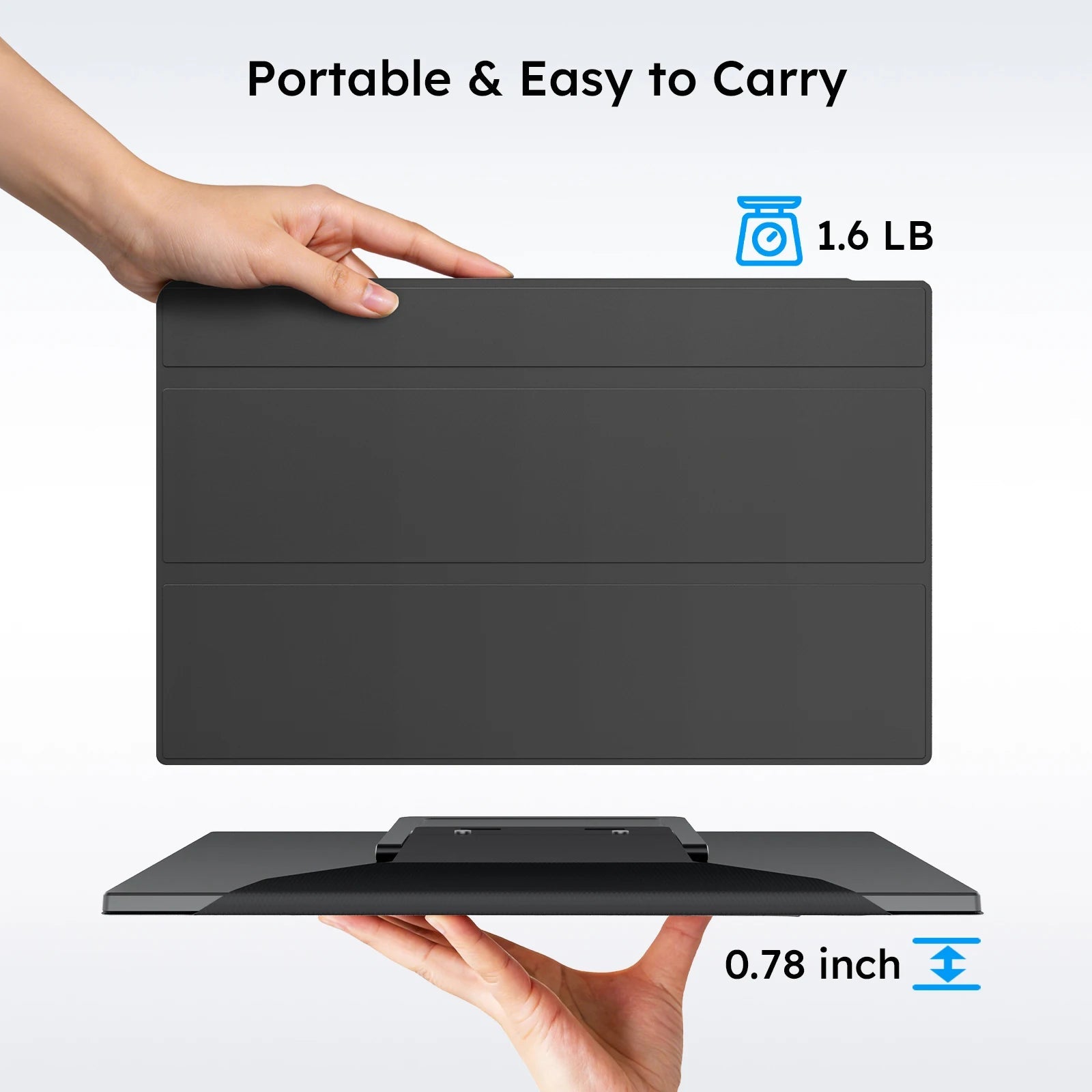 Dopesplay 15.6inch Portable Monitor For Laptop with Case 1080P IPS Screen Extender Switch Game Plug & Play for Mac Chrome Travel Dopesplay Direct Store Store