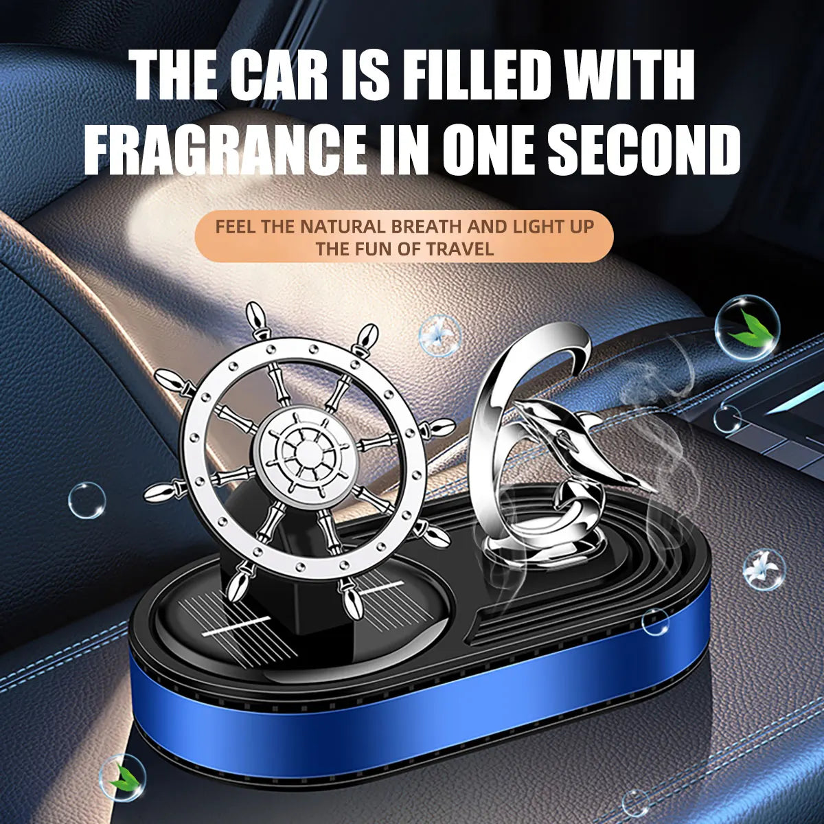 Car Interior Fragrance Helmsman model Ship Anchor Dolphin Style Perfume Decorations Car Freshener Long term fragrance holding KEVANLY VIP Store