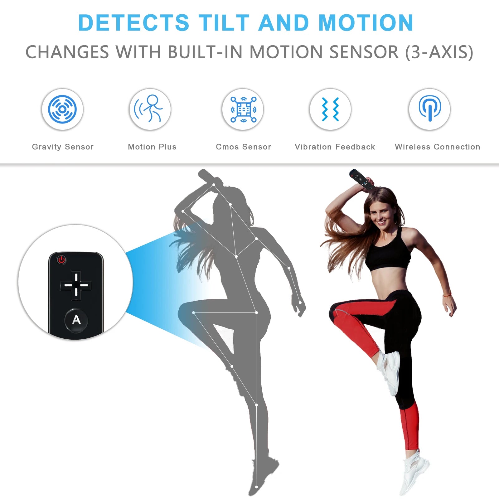 For Nintendo Wii/Wii U Joystick 2 in 1 Controller Set Wireless Remote Gamepad Motion Plus with Silicone Case Video Game GAMEPADS Store