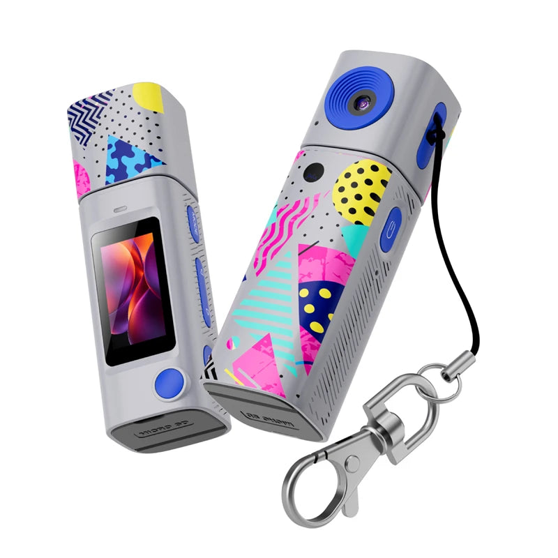 Lenovo G10 Lipstick CCD 2K Mini Thumb Camera Student Action Camera 61° HD Wide-angle Photo Video Recorder in DOPAMINE Colorway Rebel By Birth Store
