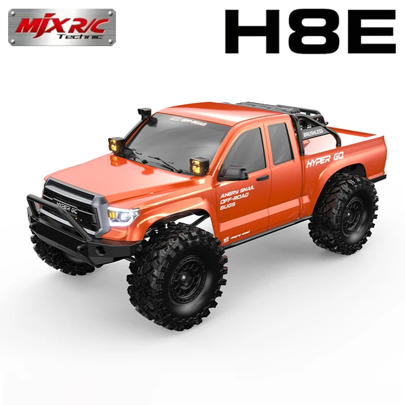 MJX H8E 1:8 RC Car Brushless 4wd HYPER GO H8E 25km/h Off Road Climbing Car with High Low Speed Differential Lock Adults Toys Global Remote Control Franchise Store