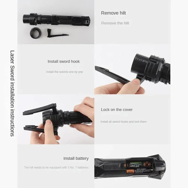 Telescopic Sword 75cm RGB Light Saber 2 In 1 7-Color/1 Color Lightsaber for 3+ Kids Laser Sword Toy Party Glow Swords Coser Toy Sparkle Bears Store