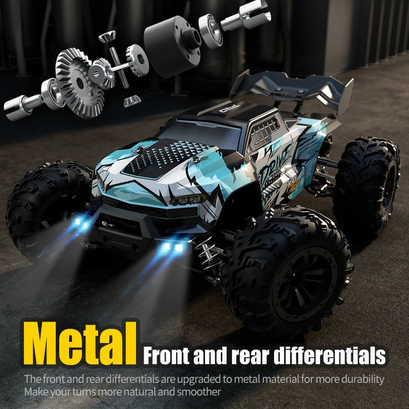 1:16 75KM/H or 50KM/H 4WD RC Car with LED Remote Control Cars High Speed Drift Monster Truck for Kids Vs Wltoys 144001 Toys DISHUO Official Store