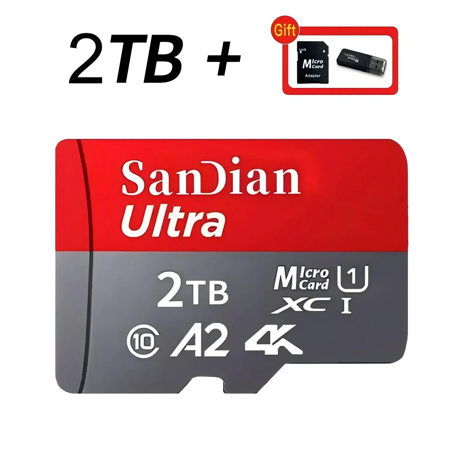 128GB USB Adapter SD Memory Card 256GB High Speed Micro TF Card Class 10 High Capacity for Mobile Phone Laptop PC Camera Mac Shop1105183103 Store