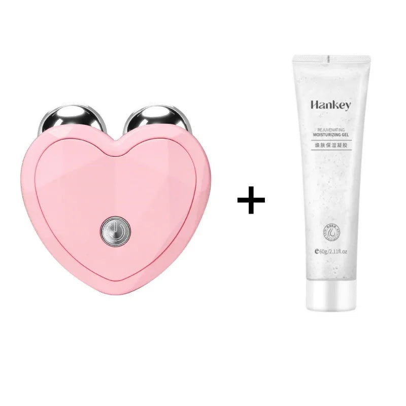 3D Microcurrent Electric Face Massager Lift Roller Mini Facial Lifting Device Sonic Vibration Skin Tighten Massage Beauty Care KEMOKO Beauty Store