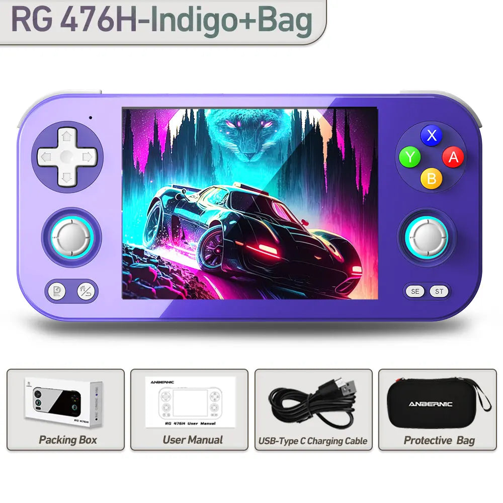 ANBERNIC RG 476H Retro Game Console 4.7-inch LTPS In-Cell display Android 13 Unisoc T820 Processor Video Games RG476H Streaming Anbernic Official Store