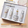 BIOAOUA Rice Protoplasm Grape Skincare Set Face Serum Cream Hydrating Moisturizing Cleanser Toner Face Care Set