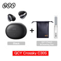QCY Crossky C30S Clip-On Wireless Earphones Hi-Res LDAC Headphones Bluetooth 6.0 Dual-Magnet Driver Headsets 40H Sports Earbud QCY Factory Store