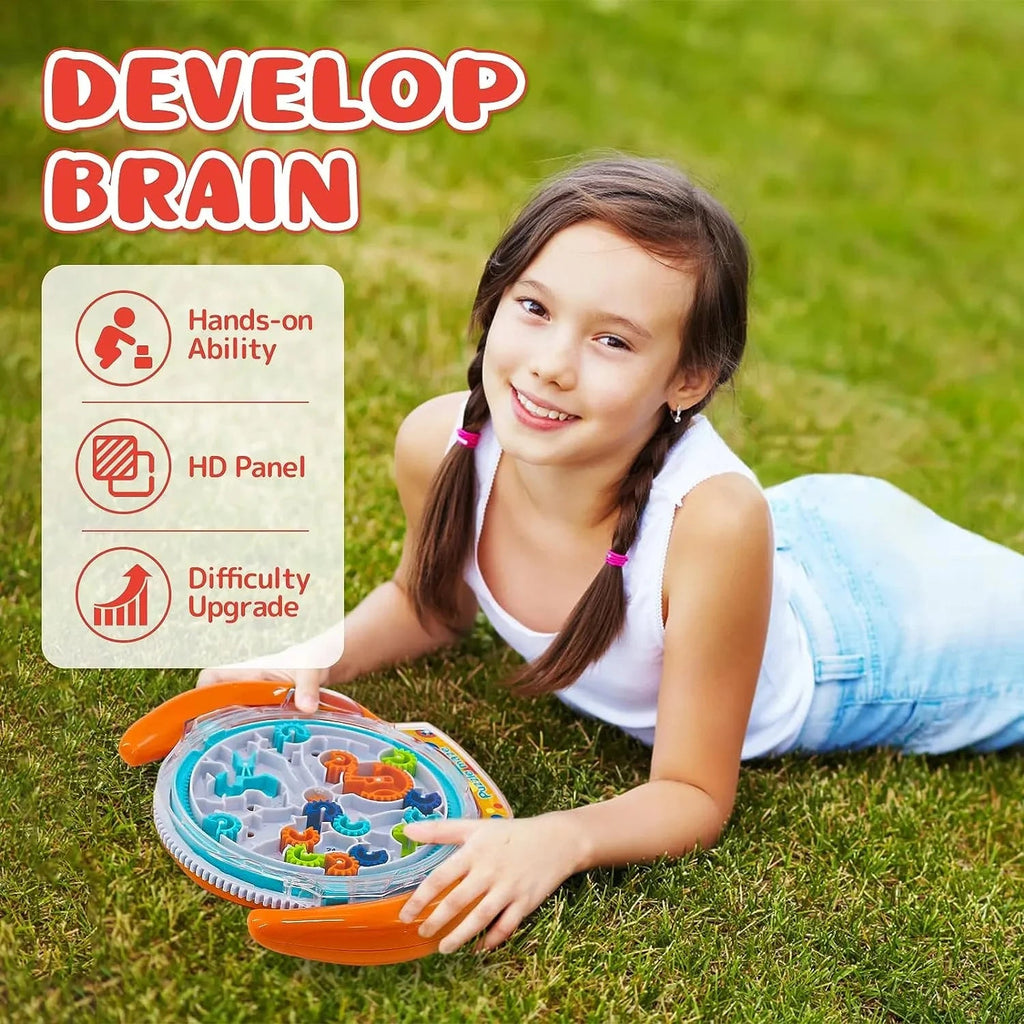 3D Puzzle Funny Gear Labyrinth Disk Gear Balance Ball Maze Super Brain Games Brain Teaser Puzzles Puzzle Educational Toys XDR Official Store