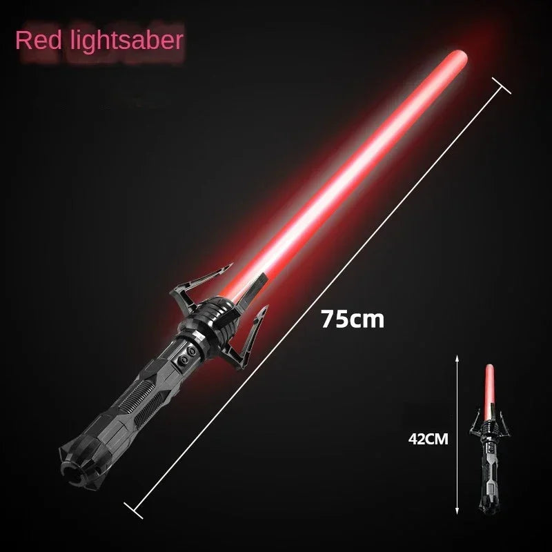 Telescopic Sword 75cm RGB Light Saber 2 In 1 7-Color/1 Color Lightsaber for 3+ Kids Laser Sword Toy Party Glow Swords Coser Toy Sparkle Bears Store