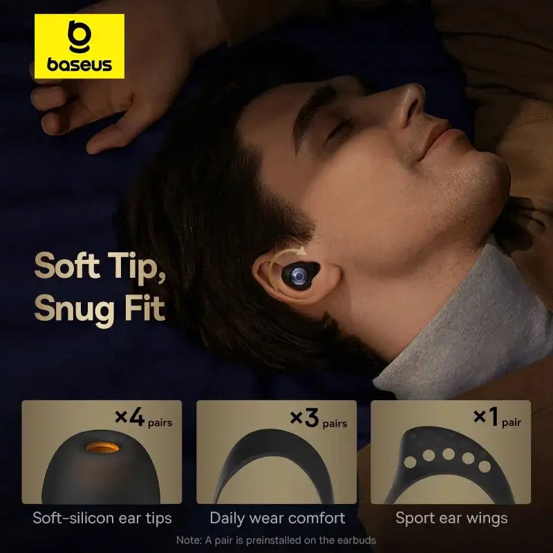 Baseus Bowie MA10 Pro Wireless Earbuds – 48dB ANC, IPX6 Waterproof, 4-Mic ENC, Bluetooth 5.3 BASEUS Co.,Ltd. Store