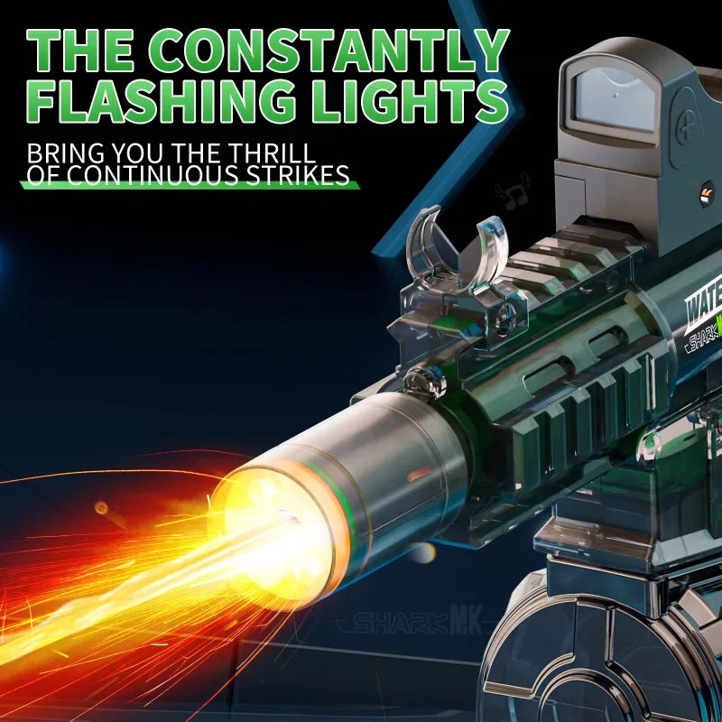 M416 LED Water Gun for Kids – Large Capacity Auto-Fire Summer Outdoor Toy AE Selection Toys Store