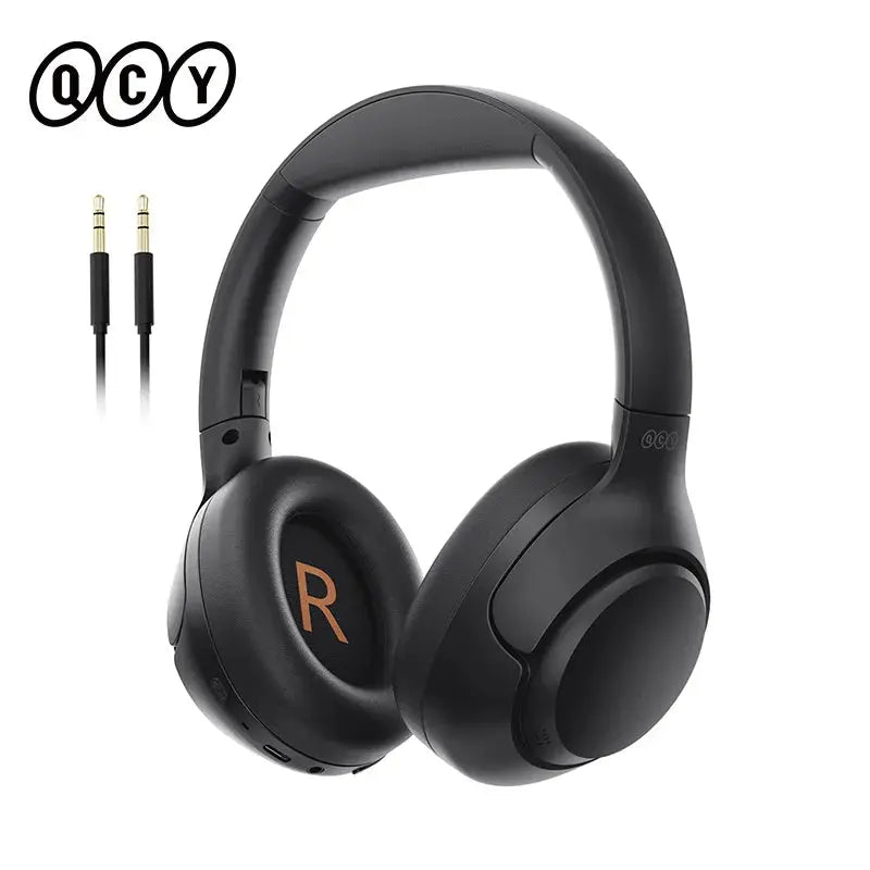 QCY H3 ANC Wireless Headphones 43dB Hybrid Active Noise Cancellation Headset Bluetooth 5.4 Hi-Res Audio Earphones 60H Playtime QCY Store