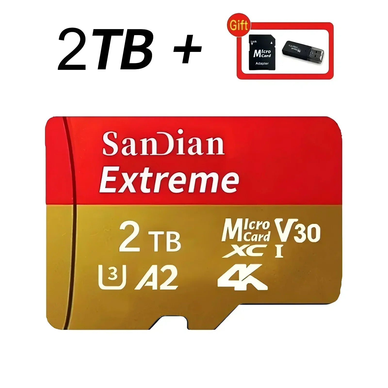 128GB USB Adapter SD Memory Card 256GB High Speed Micro TF Card Class 10 High Capacity for Mobile Phone Laptop PC Camera Mac Shop1105183103 Store