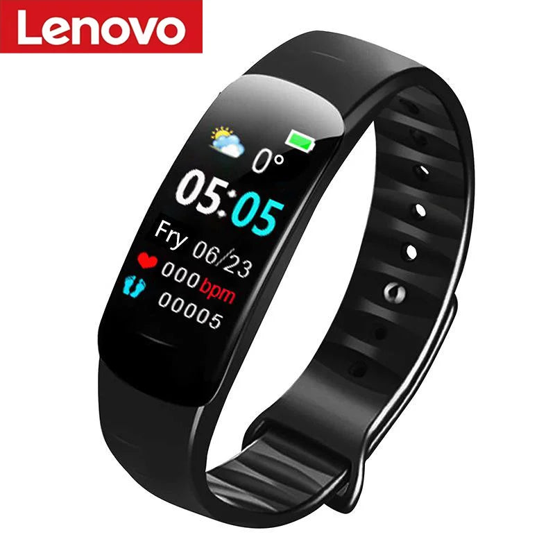 Lenovo C1 Plus Smart Watch Bluetooth Step Counting Sports Bracelet Fitness Tracker Heart Rate Blood Pressure Sleep Men Women Tarrot DigitaL Store