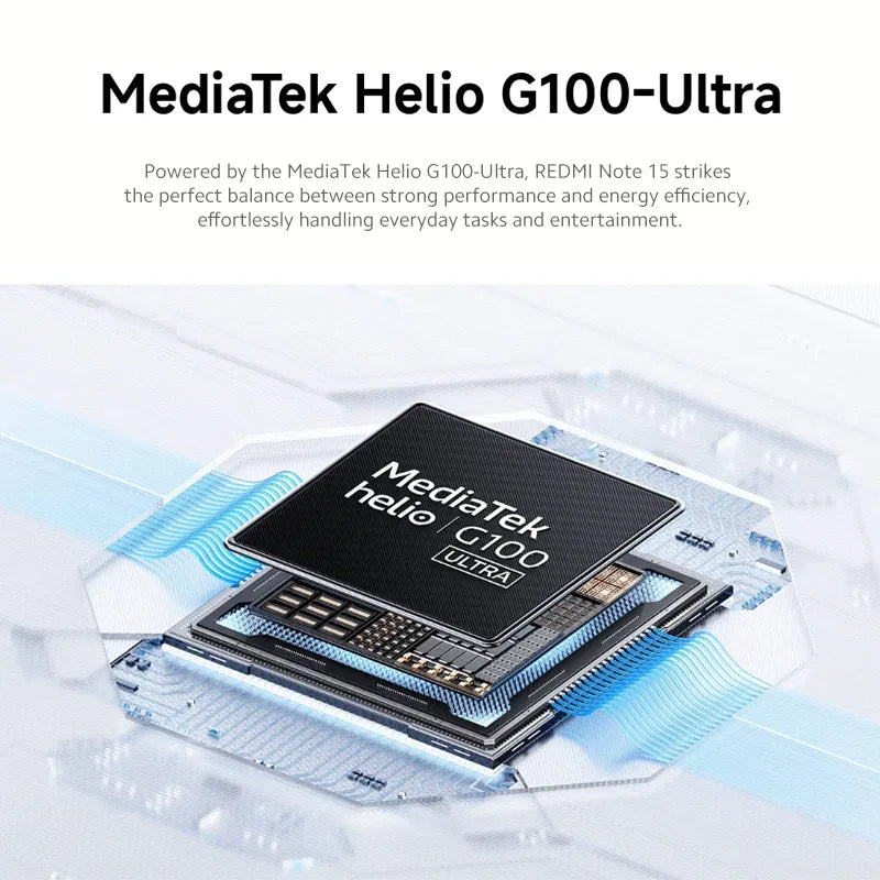 Global Version Xiaomi Redmi Note 15 4G Smartphone 108MP Camera 6.77" AMOLED MTK Helio G100-Ultra 128GB / 256GB ROM 33W 6000mAh Xiaomi Mi - Global Store