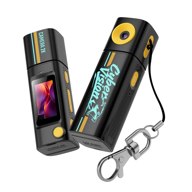 Lenovo G10 Lipstick CCD 2K Mini Thumb Camera Student Action Camera 61° HD Wide-angle Photo Video Recorder in DOPAMINE Colorway Rebel By Birth Store
