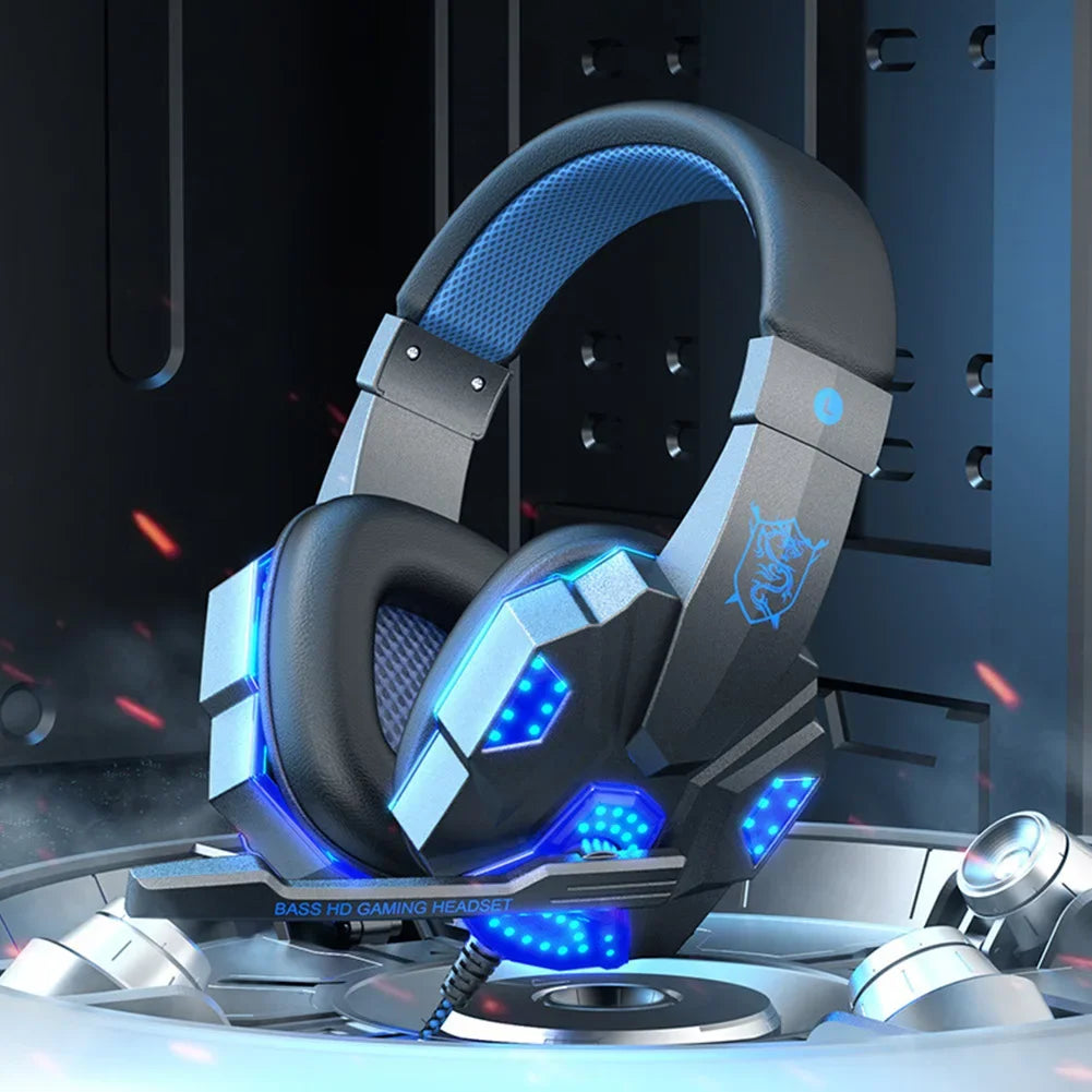 Headphones 3.5mm Wired Gaming Headset Earphones Music For PS4 Play Station 4 Game PC Chat computer With Microphone OtoLine Store