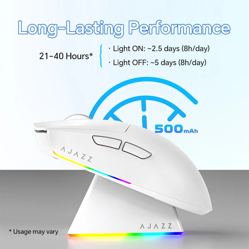 AJAZZ AJ139 V2 MC/AJ139 PRO Wireless Gaming Mouse PAW3311/PAW3395 Sensor 12000DPI/26000DPI 500mAh Bluetooth Mouse Gamer For PC Ajazz Global Official Store