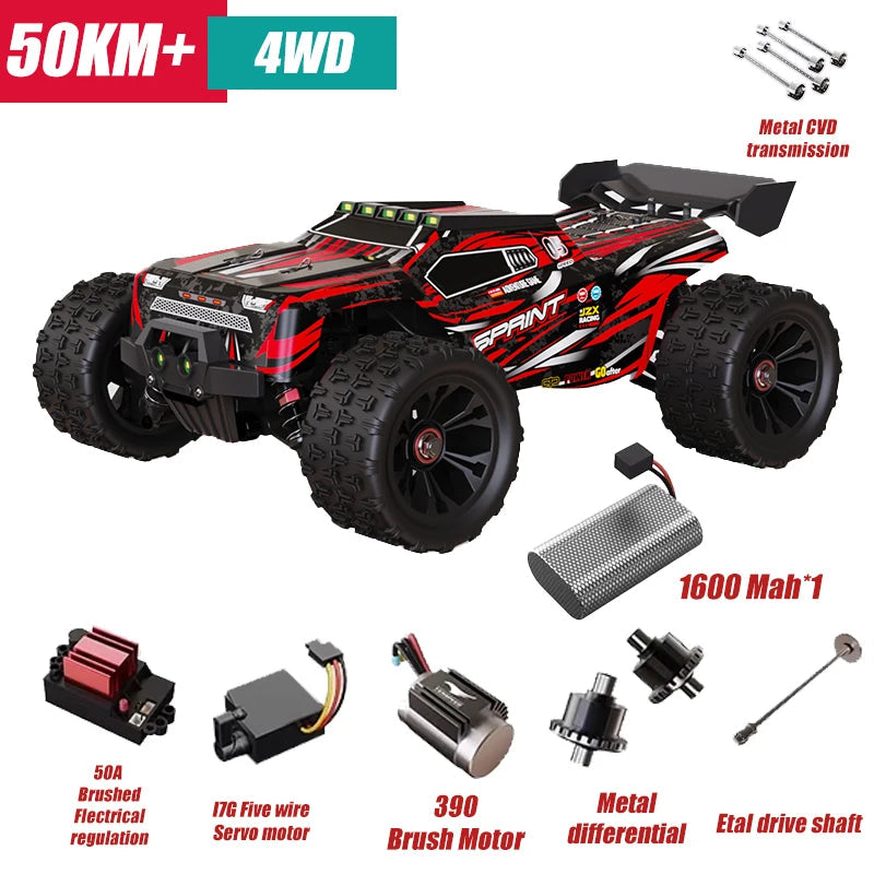 1:16 RC Cars 85KM/H Or 50KM/H 4WD RC Car High Speed Drift Monster 4x4 Truck for Kids vs Wltoys 124017 3s Battery vs SG116 MAX DIEN Official Store