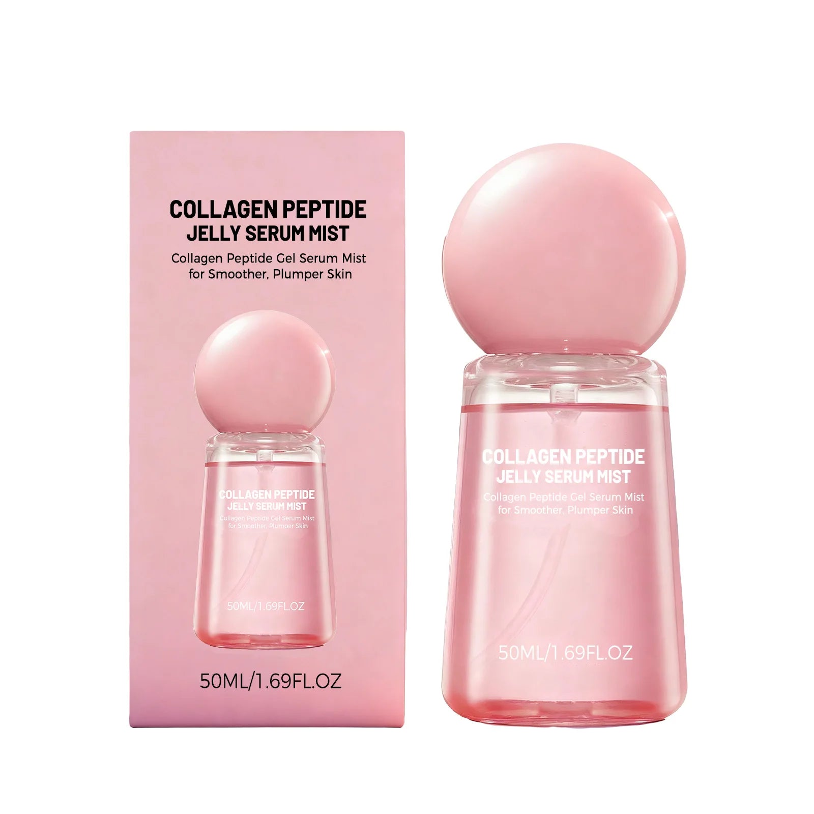Collagen Peptides Jelly Serum Mist Brighten Skin Tone Smooth Dry Lines Hydrating Face Reduce Roughness Tighten Pores Face Spray