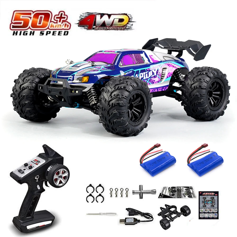 1:16 75KM/H or 50KM/H 4WD RC Car with LED Remote Control Cars High Speed Drift Monster Truck for Kids Vs Wltoys 144001 Toys DISHUO Official Store