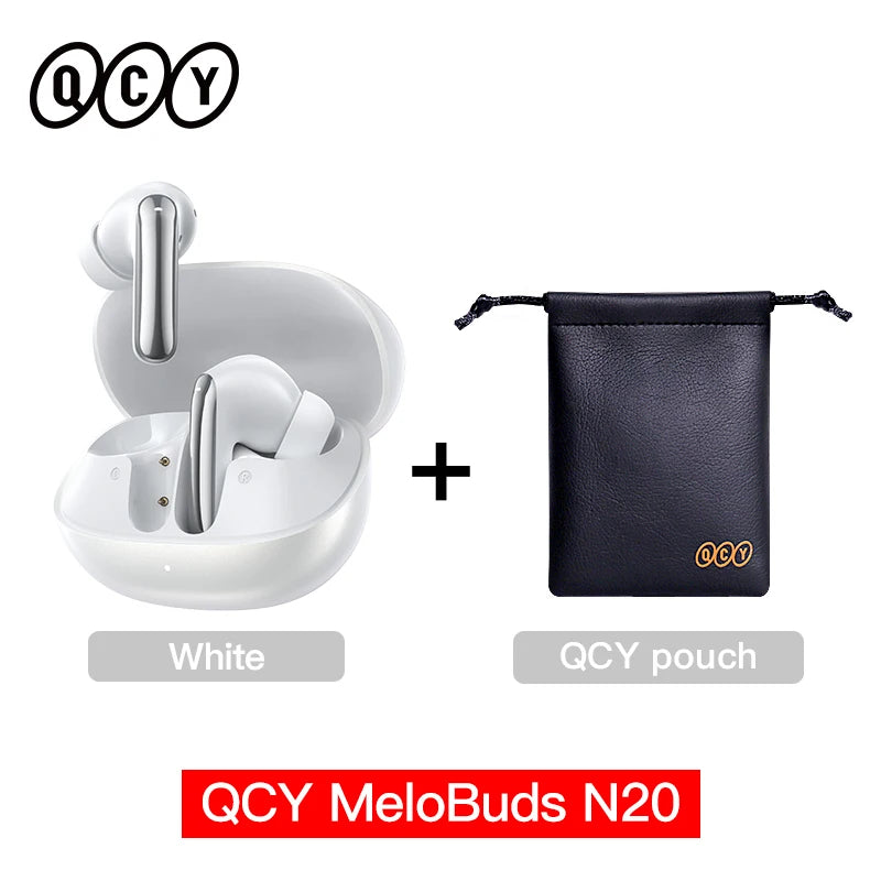 QCY Melobuds N20 HT20 Adaptive Hybrid Noise Cancelling -50dB Wireless  Bluetooth 6.0 Earbud 13mm Drivers 6 Mics HD Call Earphone QCY Global Store