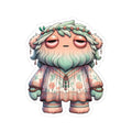 Floral Boho Monster Sticker: Pastel Hippie Character Art Etsy