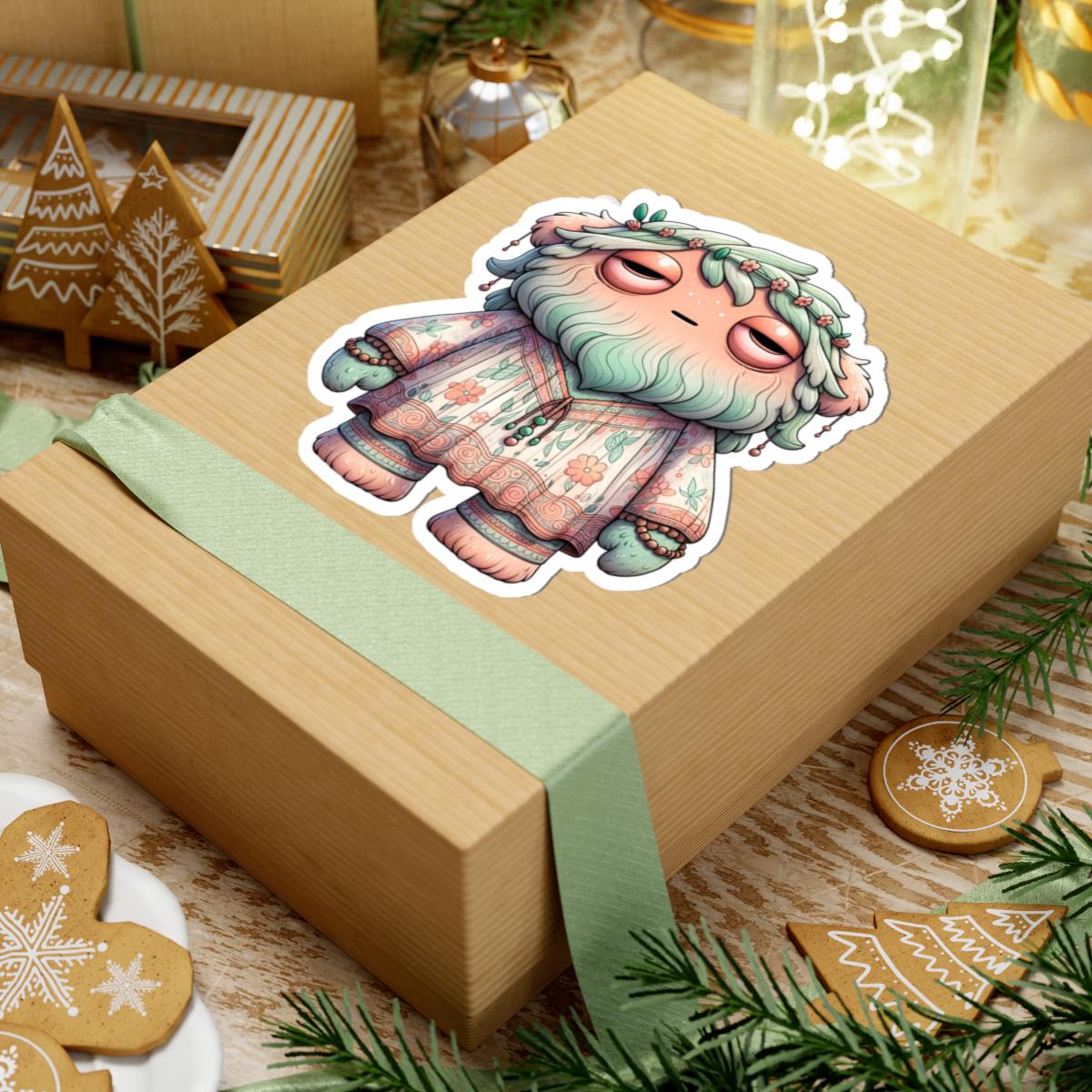 Floral Boho Monster Sticker: Pastel Hippie Character Art Etsy