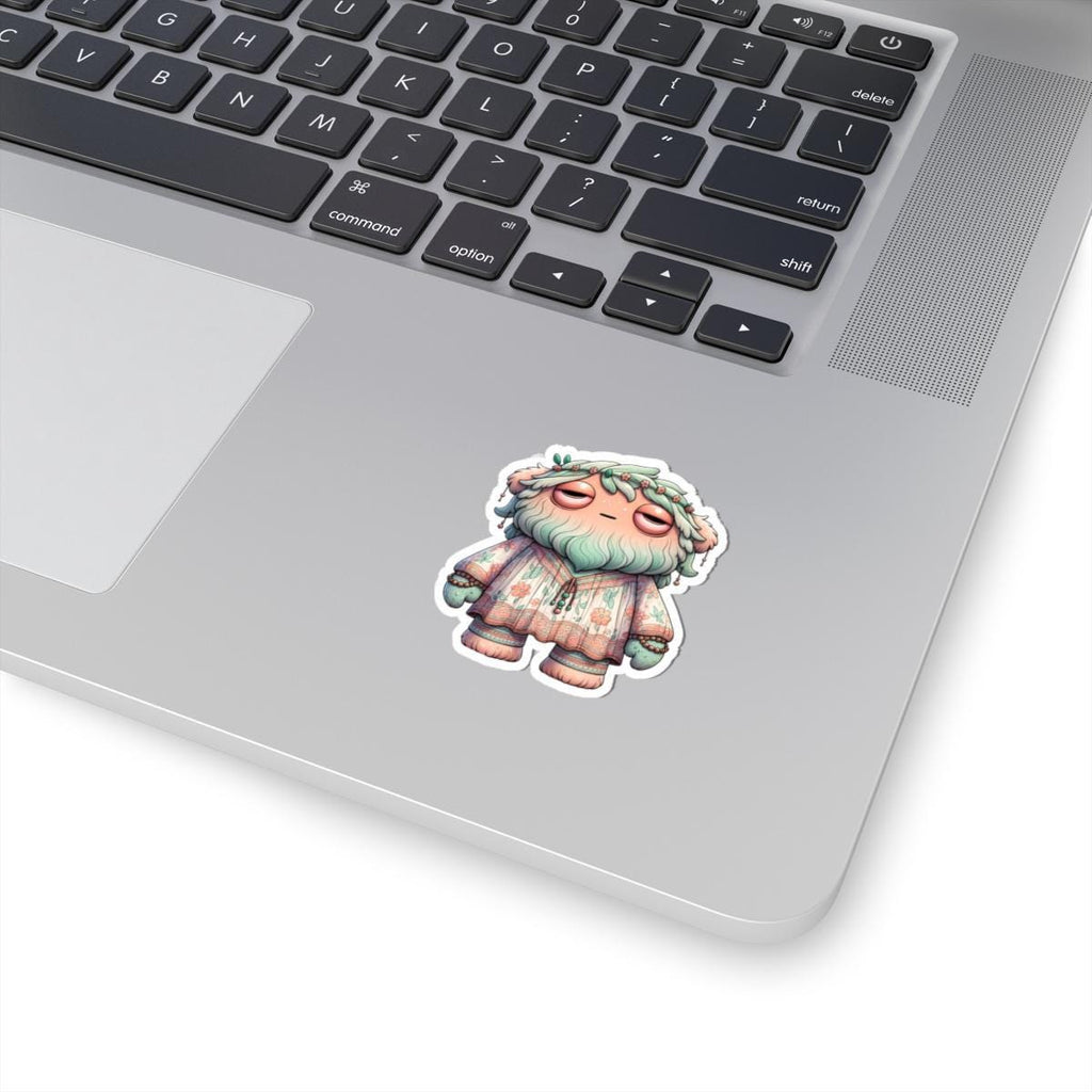 Floral Boho Monster Sticker: Pastel Hippie Character Art Etsy