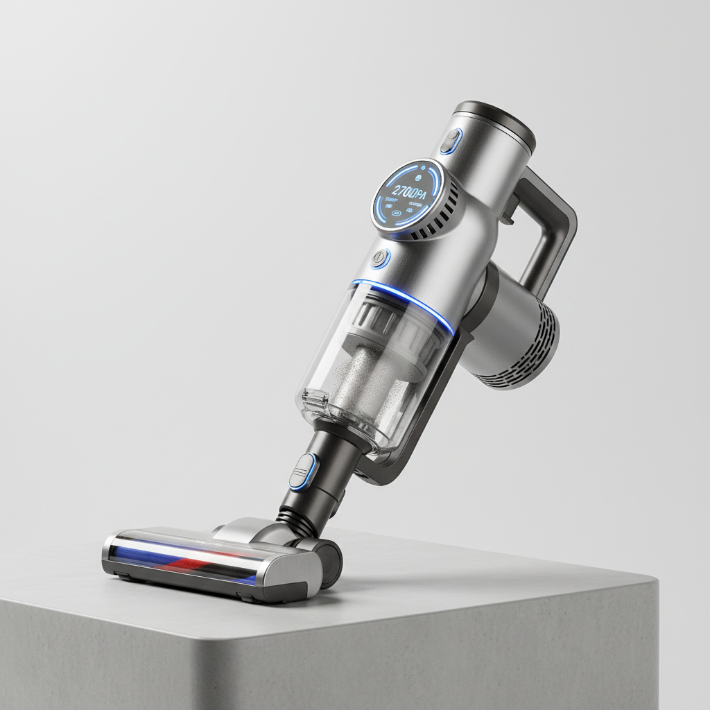 Handheld vacuum cleaner modern realistic