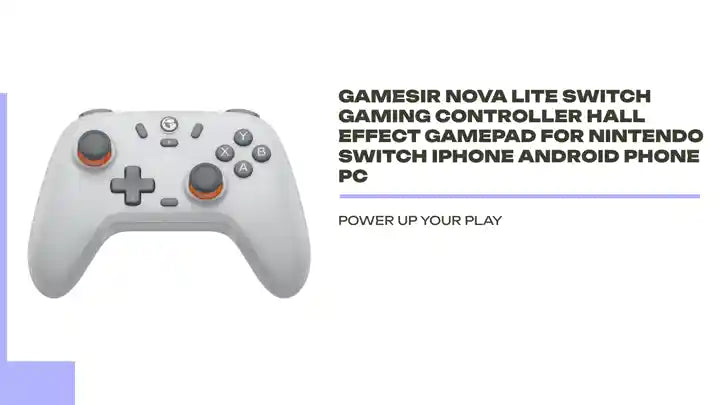 GameSir Nova Lite Switch Gaming Controller Hall Effect Gamepad for Nintendo Switch iPhone Android Phone PC by@Outfy