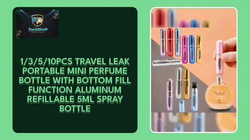 1/3/5/10pcs travel Leak portable mini perfume bottle with Bottom Fill Function aluminum refillable 5ml spray bottle by@Outfy
