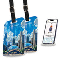 Smart Bag Security Tag - Chicago [Pack 2] Global Lost Recovery Service | 2800+ Airports worldwide